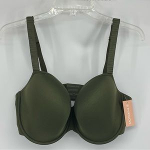 Thirdlove Sz 38F Classic Tshirt Bra Olive Green